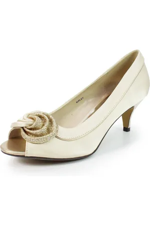 Lunar Ripley Satin Peep Toe Shoes AU 5 (EU 36)