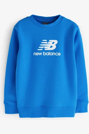 New Balance Blue Boys Stacked Logo Sweatshirt 7