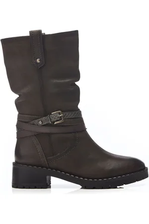 Moda In Pelle Beckette Multi Buckle Mid Height Cleated Ankle Boots AU 8 (EU 39)