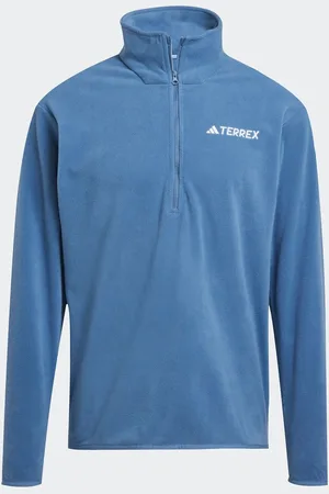 adidas Blue Essentials 1/2 Zip Fleece Jacket 2XL Reg