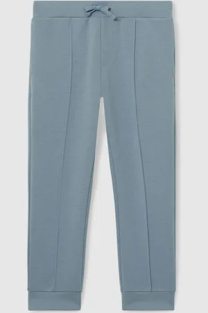 Reiss Soft Denim Blue Premier 9-13 yrs Interlock Drawstring Joggers 11