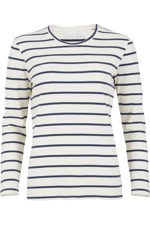 CELTIC & CO. Cream Stripe Long Sleeve T-Shirt AU 12