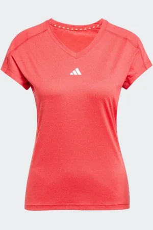 adidas Red Marun Essential Minimal T-Shirt