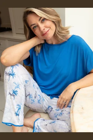 Cyberjammies White Slouch Jersey Top and Printed Pyjamas Set AU 12