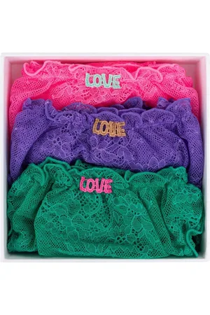 LOVE Stories Multi Weekend Lola Lace Briefs 3 Pack XL