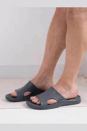 Totes Grey Bounce Vented Mens Slide Sandals AU 10 (EU 45)