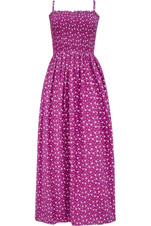 Pour Moi Strapless Shirred Bodice Woven Maxi Beach Dress AU 10 R