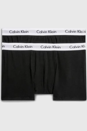 Calvin Klein Black Boys Modern Cotton Trunks 2 Pack 12