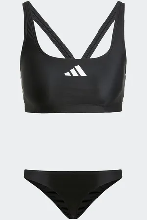 adidas Black 3 Stripe Bold Bikini 36