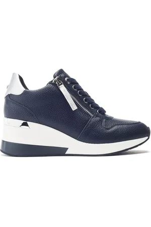 Moda In Pelle Blue Caspia Lace-Up Wedge Trainers AU 7 (EU 38)
