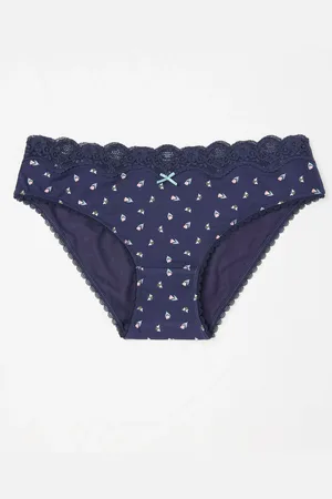 Fat Face FatFace Navy Blue Tulip Mini Knickers AU 10