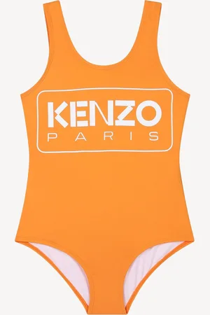 Kenzo Orange Rectangle Logo Swimming Costume 14 Years (164cm)