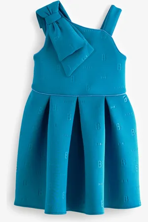 Ted Baker Bow Detail Embossed Scuba Dress 4 Years (104cm)