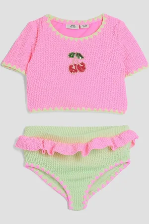 River Island Pink Girls T-Shirt Bikini 3