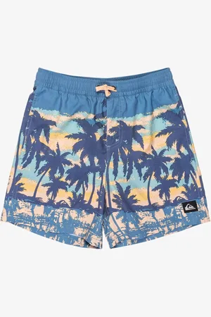 Quiksilver Youth Tropical Print Everyday Straight Volley Swim Shorts 10 Years (140cm)