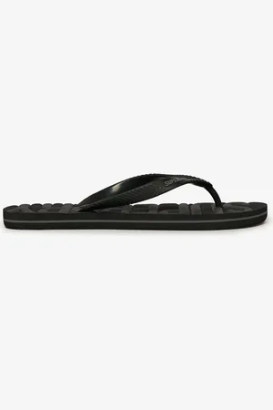 Superdry Black Core Logo Sandals AU 12.5 (EU 32)