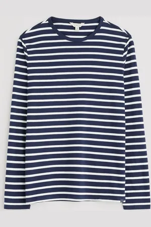 Seasalt Cornwall Blue Mens 100% Cotton Sailor Shirt With Crew Neck XL