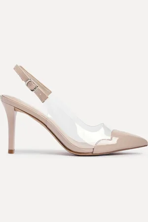 Linzi Nolita Perspex And Patent Mix Slingback Court Heels AU 9 (EU 40)