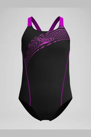 Speedo Black Medley Logo Medalist Swimsuit 7
