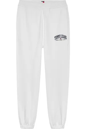 Tommy Hilfiger White Relaxed Varsity White Joggers XS
