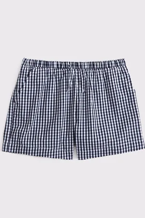 Abercrombie & Fitch Poplin Elasticated Tie Waist Shorts 15
