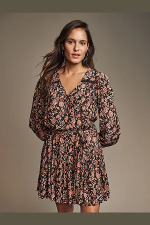 Laura Ashley Derwent Floral Tie Waist Mini Dress AU 14