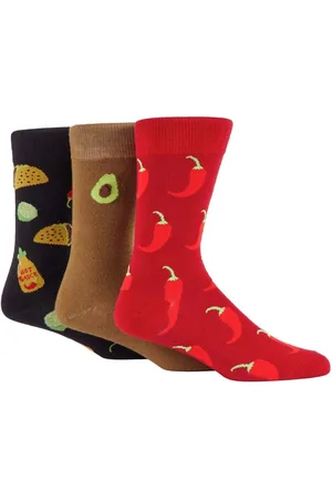 Wild Feet Black Mexican Crew Socks One