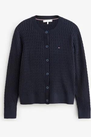 Tommy Hilfiger Blue Cable Knit Cardigan S