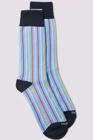 Duchamp Blue Mens Linea Socks S/M