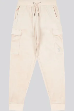 Juicy Couture Cream Girls Cargo Cuffed Joggers 10