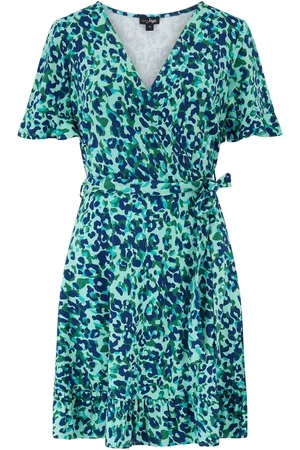 Pour Moi Birdie Stretch Viscose Jersey Wrap Front Dress 16