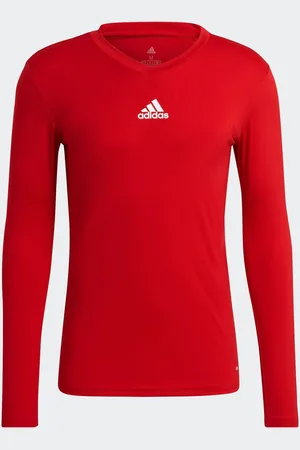 adidas Red Teamwear Base Layer Long Sleeve Top XL