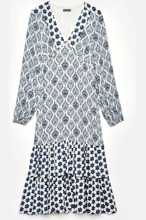 mint&berry Geo Mixed Print Midi Dress 10