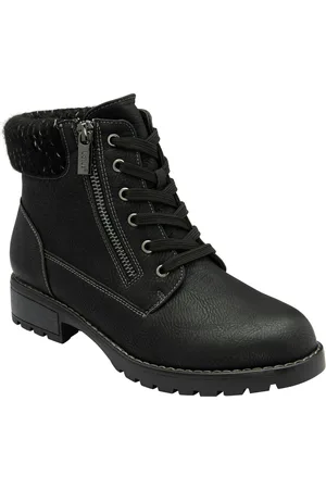 Lotus Jet Black Lace-Up Ankle Boots AU 8 (EU 39)