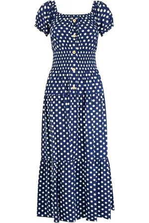 Joe Browns Petite Polka Dot Button Through Maxi Dress AU 8 Petite