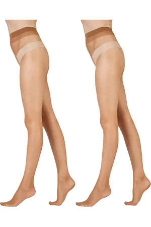 Pretty Polly Natural 8 Denier Skin Tone Tights 2 Pair Pack One