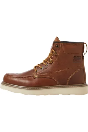 JACK & JONES Brown Leather Boots AU 11 (EU 45)