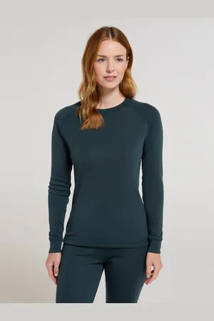 Mountain Warehouse Green Talus Womens Round Neck Thermal Top AU 8