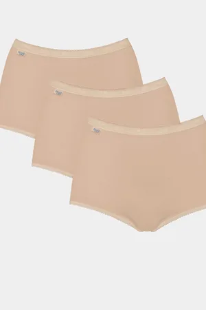Sloggi Basic+ Maxi White Briefs 3 Pack AU 10