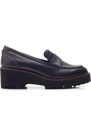 Moda In Pelle Florette Chunky Sole Wedge Leather Loafers AU 10 (EU 41)