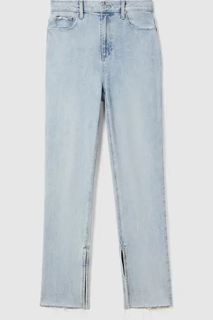 Paige Straight Leg Split Hem Jeans AU 31