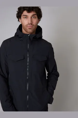 Threadbare Black Hooded Lightweight Jacket With Fleece Lined Hood S