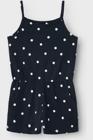 NAME IT Dark Blue Floral Printed Playsuit 10 Years (140cm)