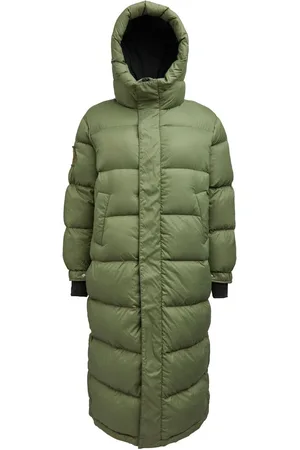 Jack1t Green Cocoon Extra Long Coat L-XL