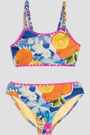 River Island Blue Girls Fruit Print Bikini 9