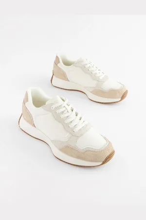 Next White Forever Comfort Suede Stitch Detail Chunky Trainers AU 7 (EU 38)