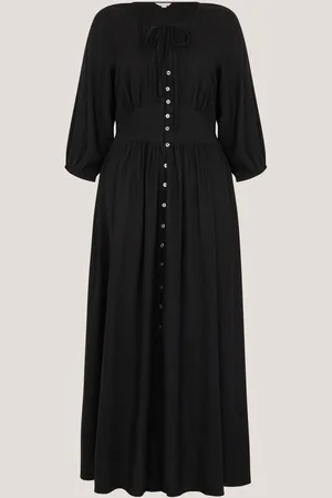Monsoon Polly Pintuck Pleat Midi Dress S