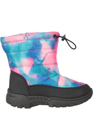 Mountain Warehouse Pink Toddler Caribou Printed Adaptive Snow Boots AU 10 (EU 28)