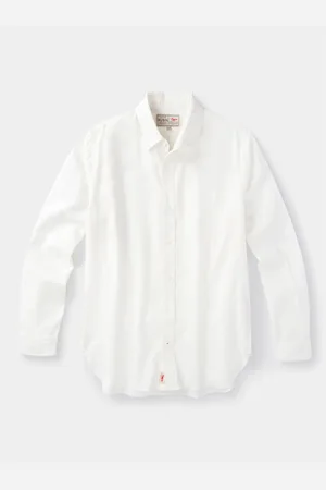 Aubin Blue Grainsby Linen Cotton Shirt XL