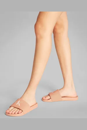Calvin Klein Orange Monogram Slides AU 7 (EU 38)
